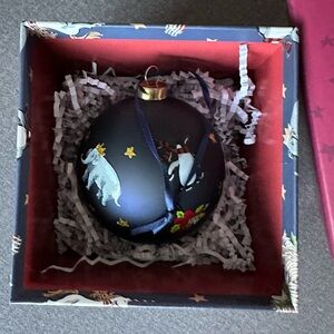 Vera Bradley Snow Globe Motifs 2002 Collectible Christmas Ornament in Box 🌟🎄